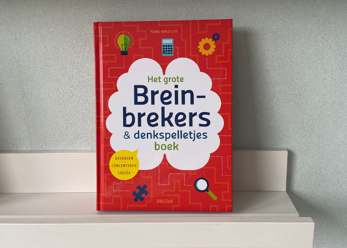 Boekcover van Breinbrekers en denkspelletjes boek.