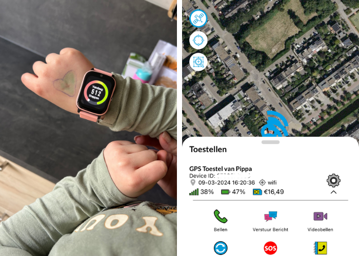 GPS horloge voor kinderen met app