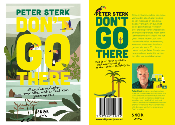 Omslag van het antireisboek Don't go there van Peter Sterk