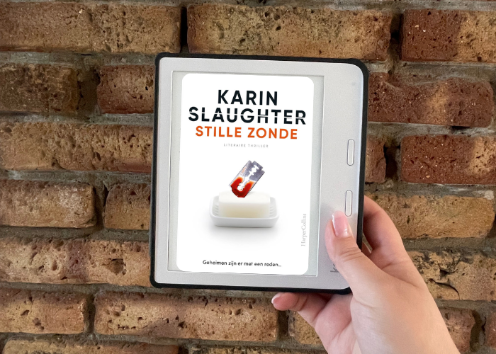 Kobo reader met het ebook Stille Zonde van Karin Slaughter