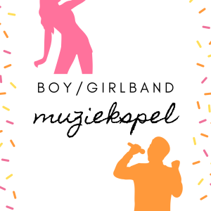Voorkant Boy/Girlband Muziekspel Printable