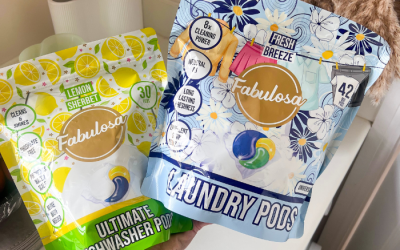 Pods voor de wasmachine en de vaat van Fabulosa