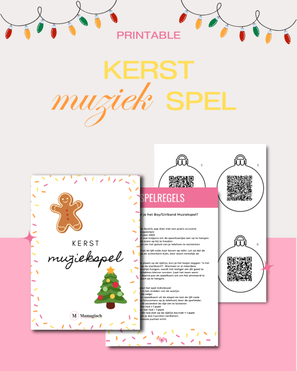 Het Kerst Muziekspel - PRINTABLE - Afbeelding 2