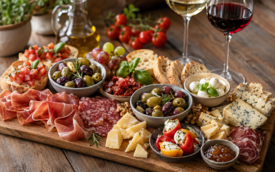 Een Italiaanse borrelplank maken: recepten én de perfecte Italiaanse wijn