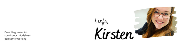 Afsluitende handtekening met bijschrift 'Liefs, Kirsten'.