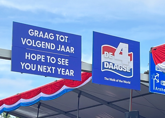 Zomervakantie week 4 Nijmeegse 4daagse