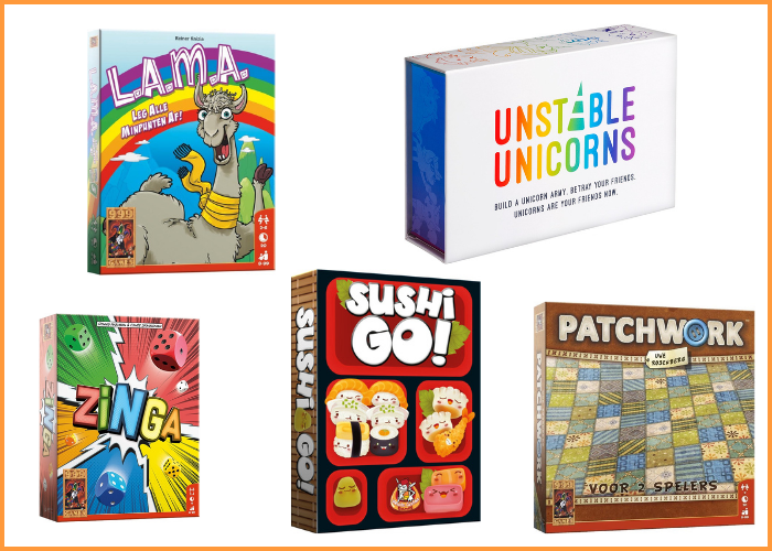 Overzichtsafbeelding van spellen voor 2 personen.