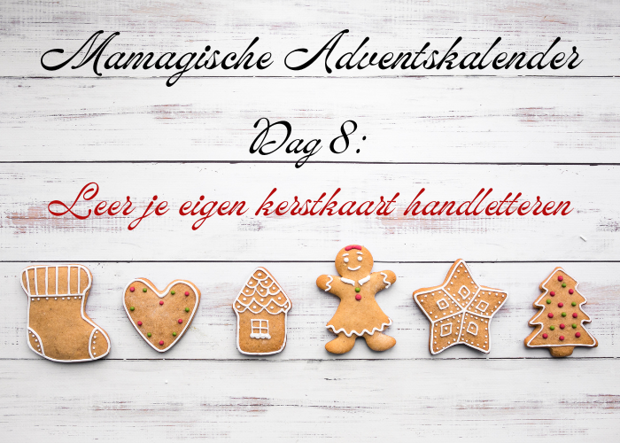 Je eigen kerstkaarten handletteren