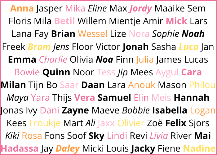 Je kind vernoemen naar een familielid: ja of nee?