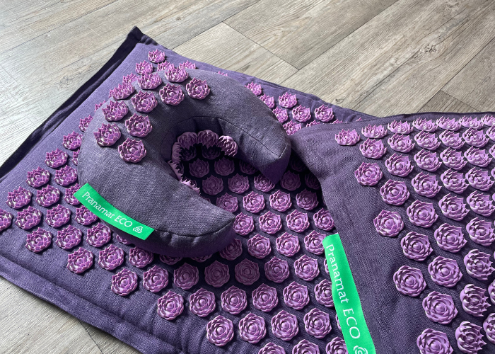 Pranamat ECO massage set met PranaMoon nekkussen.