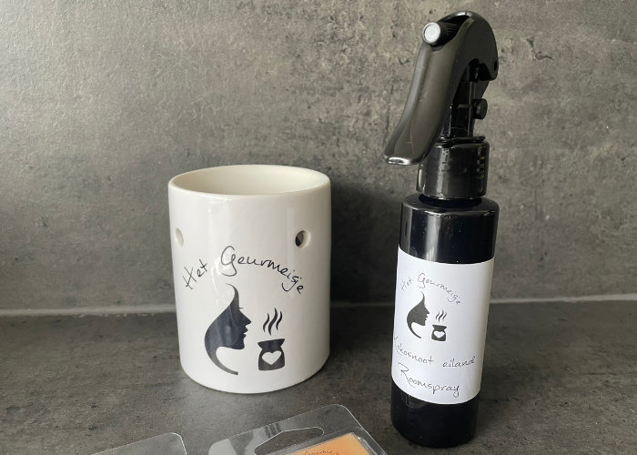 Waxmelts en roomspray van het Geurmeisje.