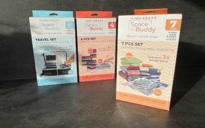 Opruimtip: Bespaar ruimte met Space Buddy vacuümzakken