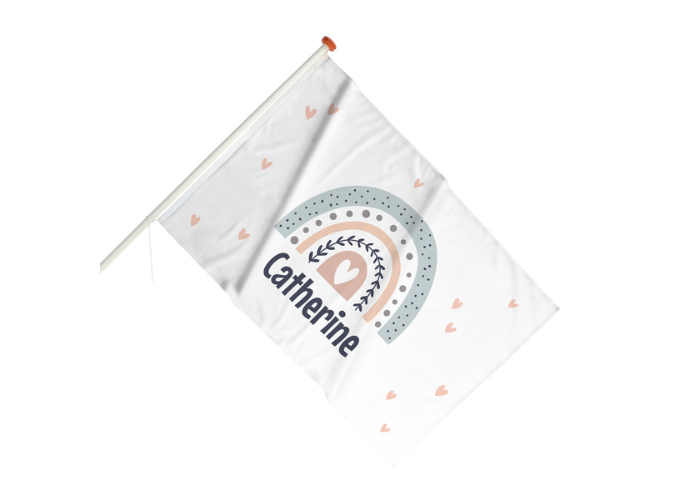 Geboorte aankondigingen: geboortevlag