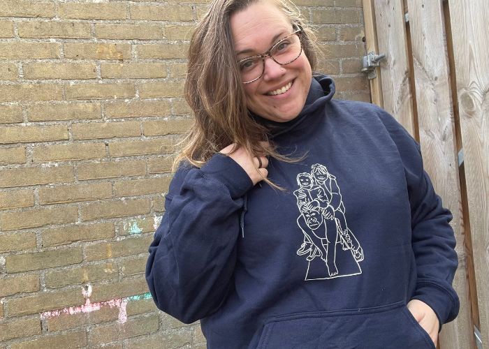 Lijntekening op trui door NOOSS