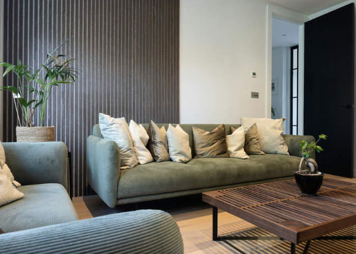 Akoestische panelen in huis.