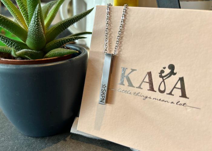Elegant Bar ketting met gravure
